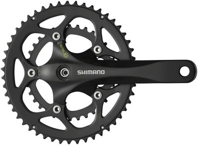 Shimano FC-R345-L Crankset - 175mm, 9-Speed, 50/34t, 5-bolt / 110