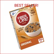 Fiber One Cereal, Original Bran, High Fiber Cereal Made with Whole Grain, 19.6 o