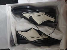 Christian Dior Black & White Patent Leather Oxford Shoes size 9