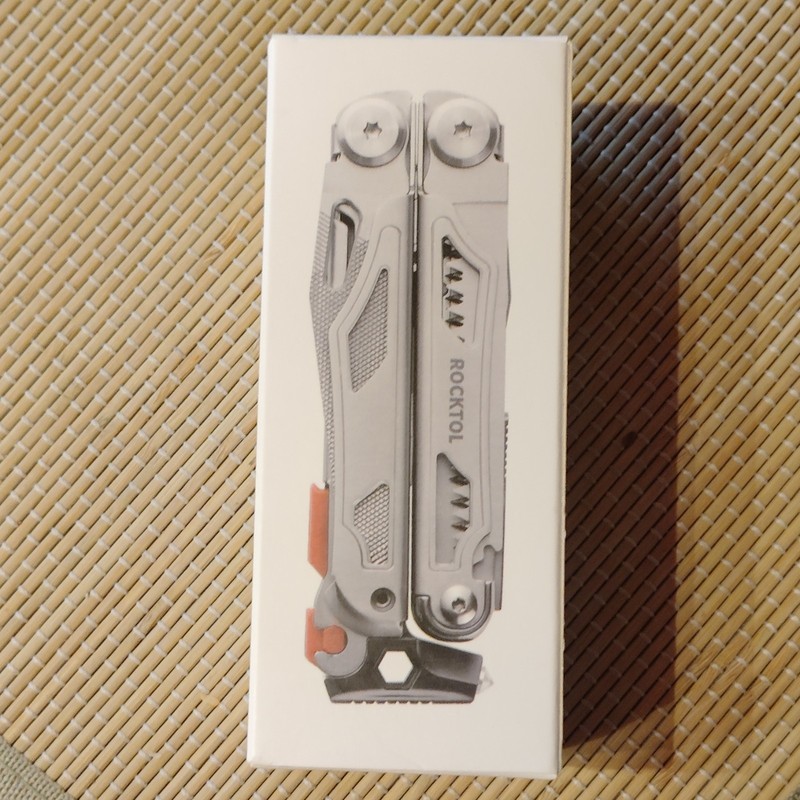 ROCKTOL Folding Multi-Tool, Stainless Steel Handle & Blade, 1in Blade