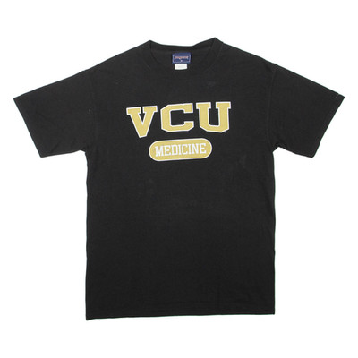 JANSPORT VCU Medicine Herren T-Shirt Schwarz Rundhals Kurzarm Baumwollmischung M