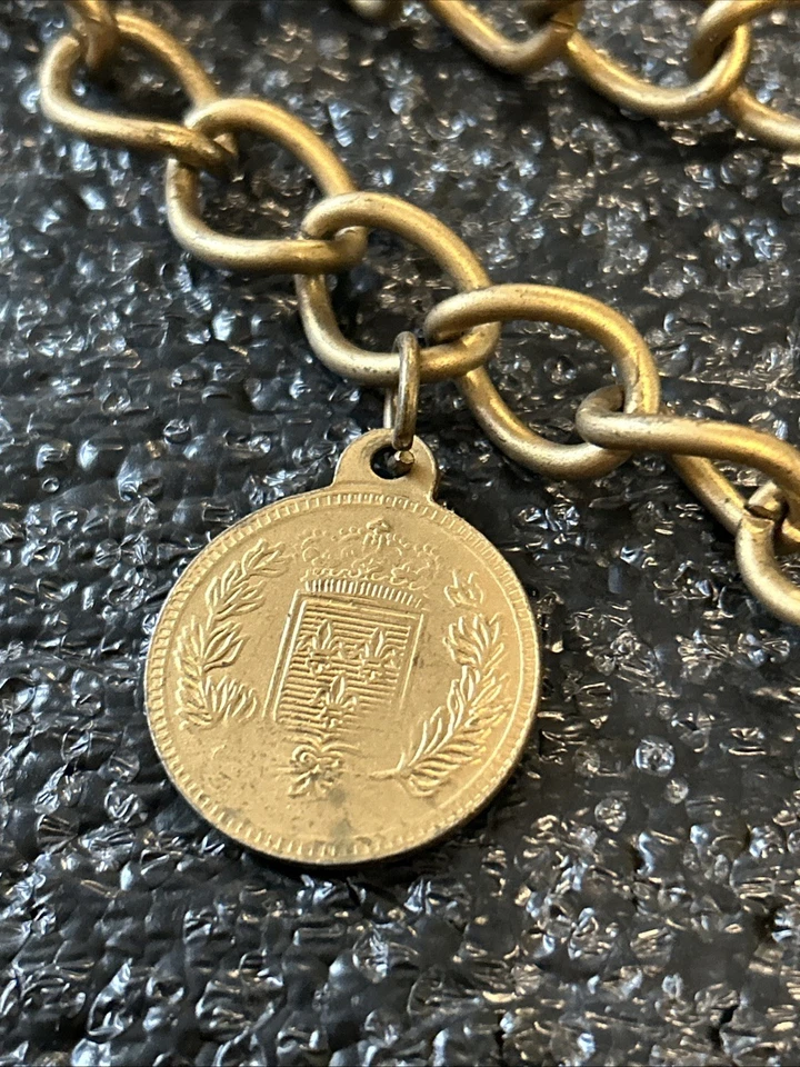 LUCKY 6 Coins Body Chain Belt Brass Coins  GoldTone BOHO Belly Dancing 33”waist - Image 2 of 4