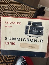 Leica 50mm f2 Summicron-R 3rd Cam Lens Bubble And Box And Manual