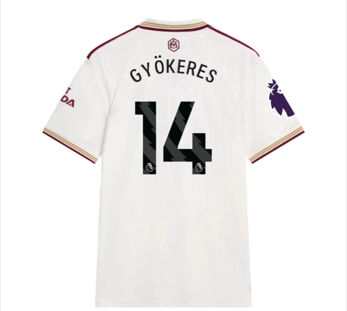 Arsenal adidas 25/26 Third Shirt | 14 Gyokeres | NEW with