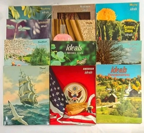 Ideals Magazine Lot Of 12 Vintage -Assorted Themes - SEE PICTURES