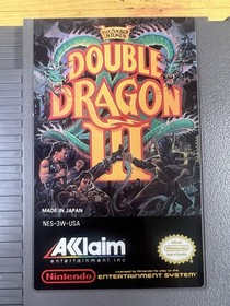 Double Dragon III (Vintage Nintendo NES, Video Game) With Dust Cover