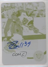 2021-22 Upper Deck CHL Printing Plate Yellow Auto 1/1 Lawson Sherk #87 Auto 0c3