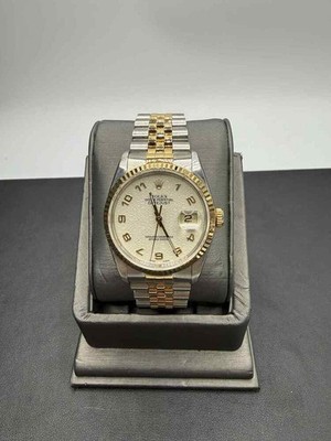 1989 Rolex DateJust 36mm Two-Tone 18K Gold Steel JUBILEE 16233 SPB-TS 353238 