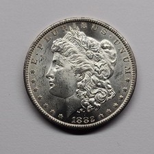 1882-CC MORGAN SILVER DOLLAR UNC