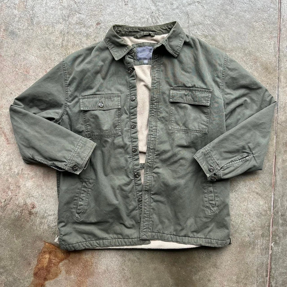 Chaqueta de trabajo de peso pesado verde Covington Foto 2 de 4