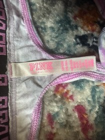 PINK Victoria's Secret Tie Dye Bra and thong set Multicolor Adjustable Straps