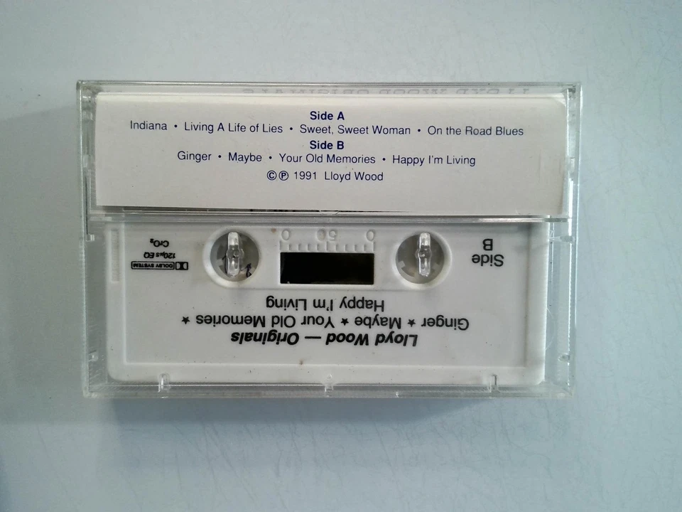 Lloyd Wood Originals Cassette 1991 Country Folk Singer-Songwriter - Image 2 of 2