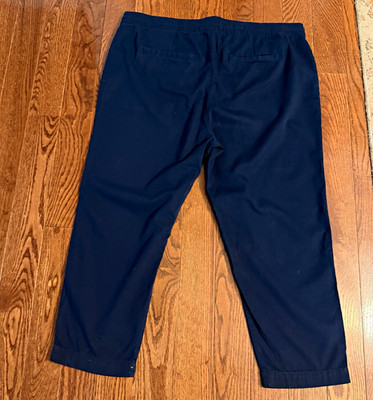 GAP Easy Pant Men's XL Blue Jogger Pants Drawstring Elastic Waist Tapered