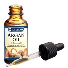 De La Cruz Pure Virgin Moroccan Argan Oil, Cold Pressed, Bottled in USA, 1 fl oz