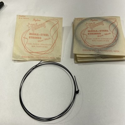 Gibson Mona-Steel Nylon Guitar Strings B Or 2nd Lot Of 6 Vintage