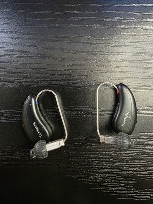 TRUHEARING 6 LI-ION RIC ADVANCED, LEFT & RIGHT PAIR! BLACK!
