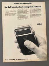 1974 Braun sixtant 8008 Die Summe unserer Erfahrungen Vintage Ad Werbung Reklame