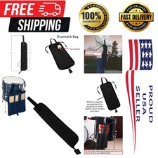 Two-Compartment Drumstick Bag with Comfortable Handle - Perfect for Drummers