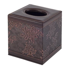 Tissue Cover Square,Modern Leather Tissue Holder for Napkin Organizer Bottom ...