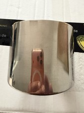 Auspuffblende Endrohr Chrom Edelstahl f�r alle 1 er BMW mit ovalem Endrohr