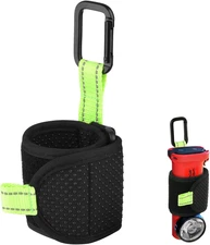 Inverted Flashlight Holder for Streamlight,Anti-Slip Nylon Strap with Carabiner,