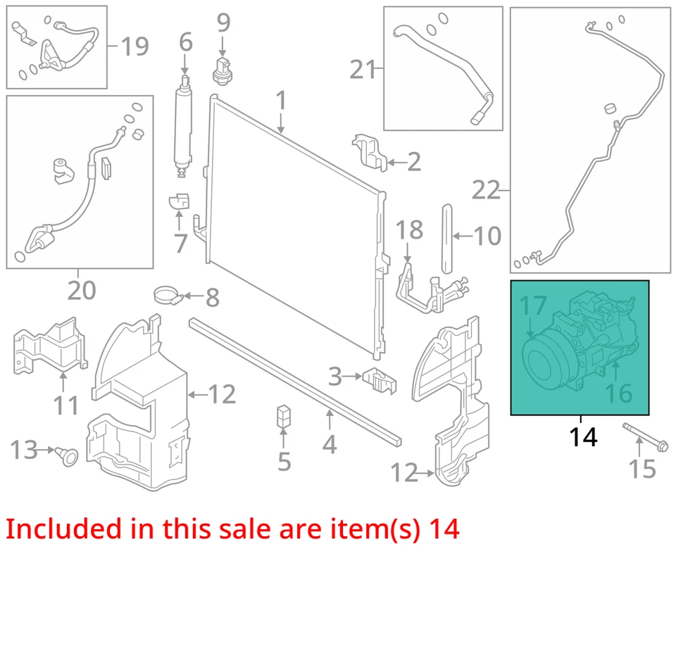 2009-2012 Infiniti Fx35 Air Conditioning A/c Ac Compressor Oem MZZ1O - Image 3 of 4