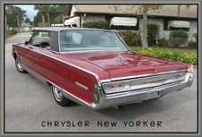 1965 Chrysler New Yorker Coupe Toolbox - Refrigerator Magnet 42 Mil