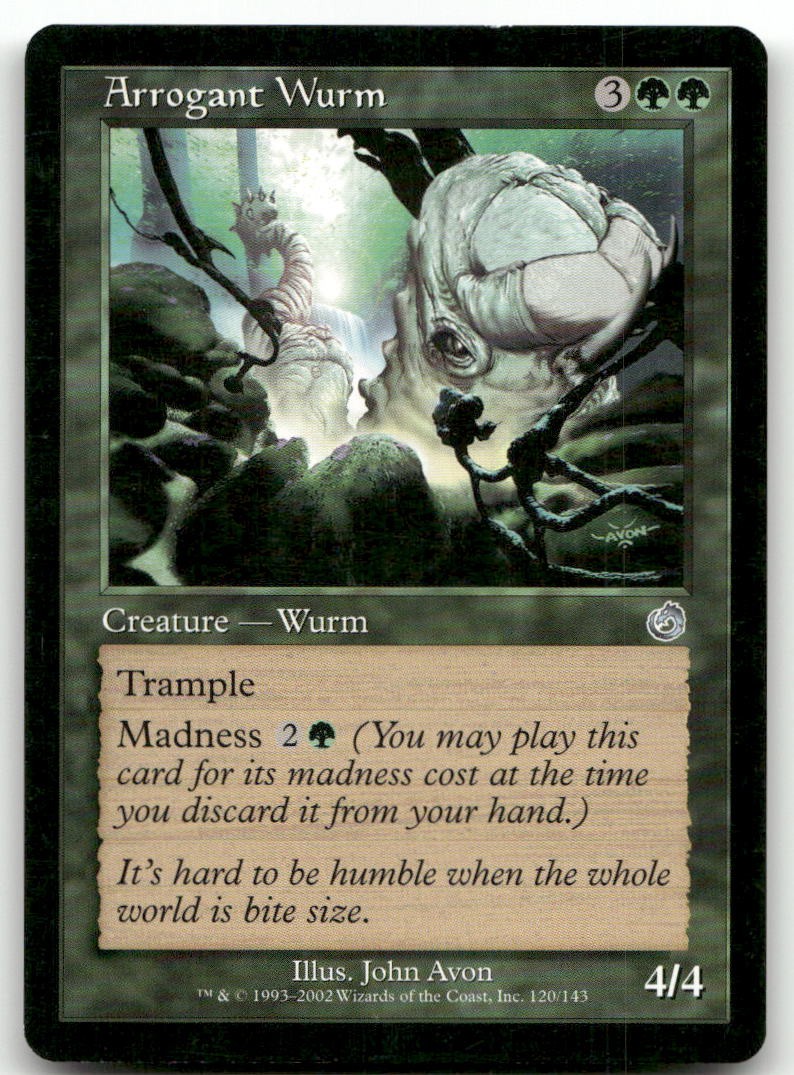 Arrogant Wurm #120 (LP) Torment TOR Magic MTG