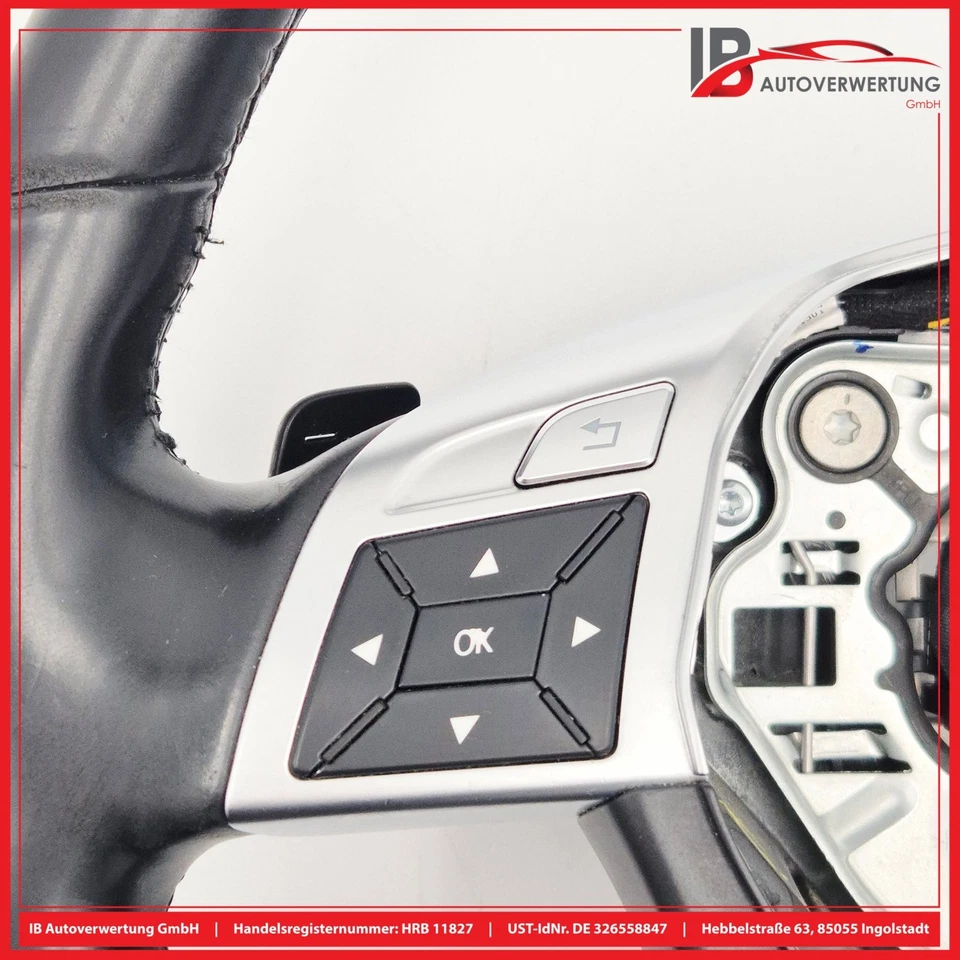 Lenkrad Leder Schwarz A2464602303 MERCEDES-BENZ E-KLASSE W212 E200 CDI TRW - Bild 3 von 4