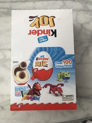   KINDER JOY-TREAT + TOY EGGS  box of 15 cream eggs with toy