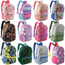 Durable 17 Kids Backpacks in Assorted Prints - Perfect for Schools Events