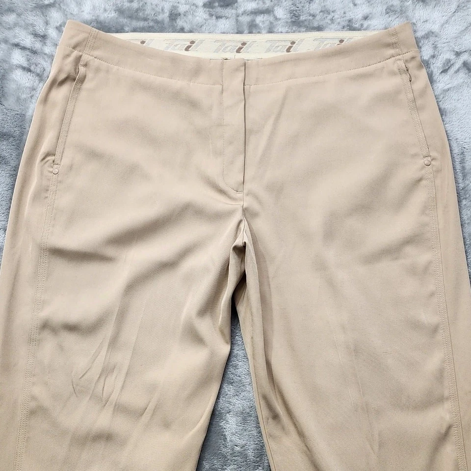 Pantalones Tail Tech para mujer 16 color caqui tostado capri bolsillos con cremallera ocio golf elástico Foto 2 de 4