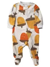 NWT Baby Toddler Boy Carter's Acorn Fleece Footed Pajamas, PJ's, 6M, 9M