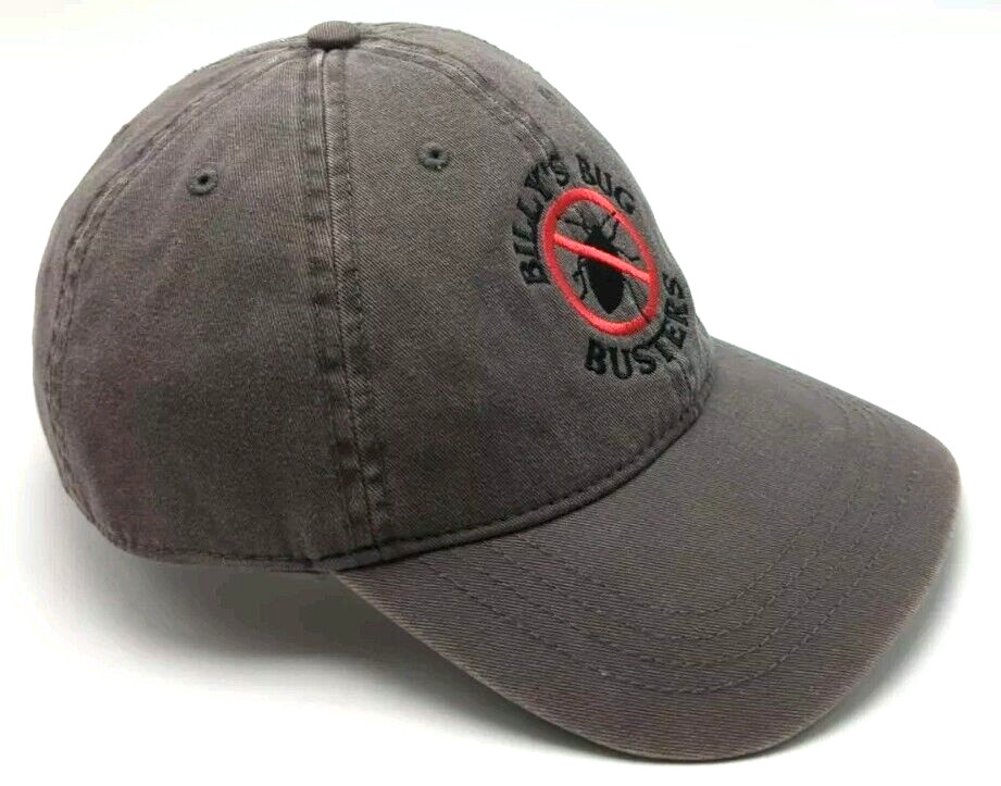 BILLY'S BUG BUSTERS hat gray adjustable cotton cap - image 3