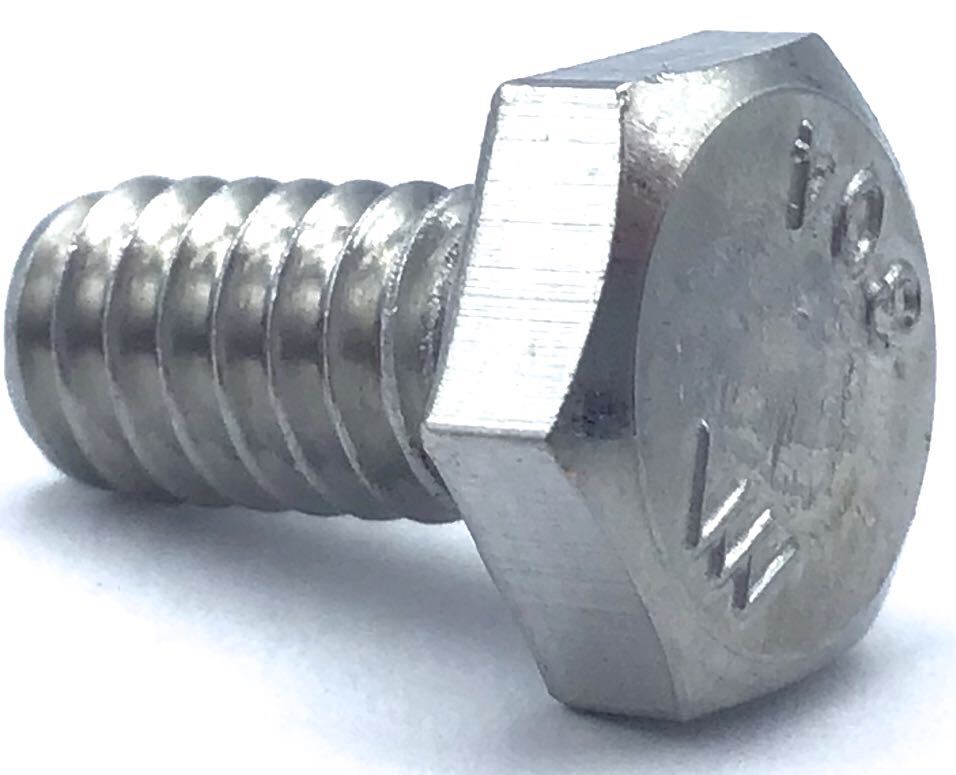 1/4-20 x 2-1/2 Hex Head Bolts Screws, 304 Stainless Steel 18-8