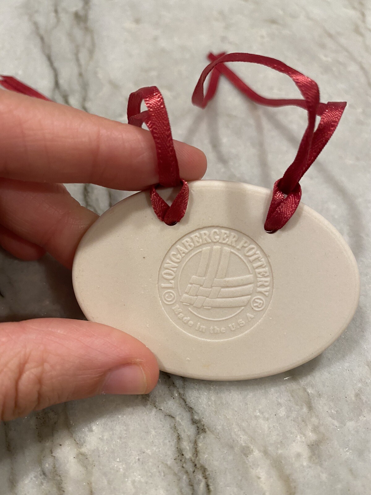 LONGABERGER Pottery TIE-ON "Bouquet" - Made In The USA