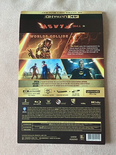 The Flash Steelbook 4K UHD & Blu-Ray Double Lenticular Manta Lab *Brand New* - Picture 16 of 17