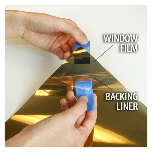 BDF PRGD Fensterfolie Wärmeregulierung und Daytime Privacy Gold out, Silver in - Bild 5 von 15