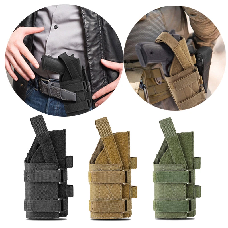 Universal Tactical Molle Gun Holster Waist Belt Pistol Handgun Holster Utility - Image 2 of 4