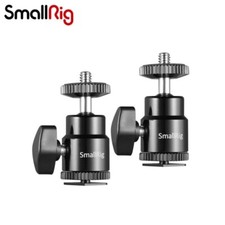 SmallRig 2pcs Hot Shoe Mount Adapter Mini Ball Head 1/4" Screw Head for Cameras