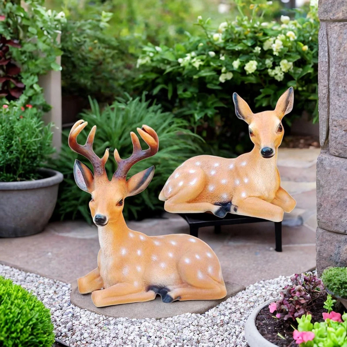 Deer garden statue online