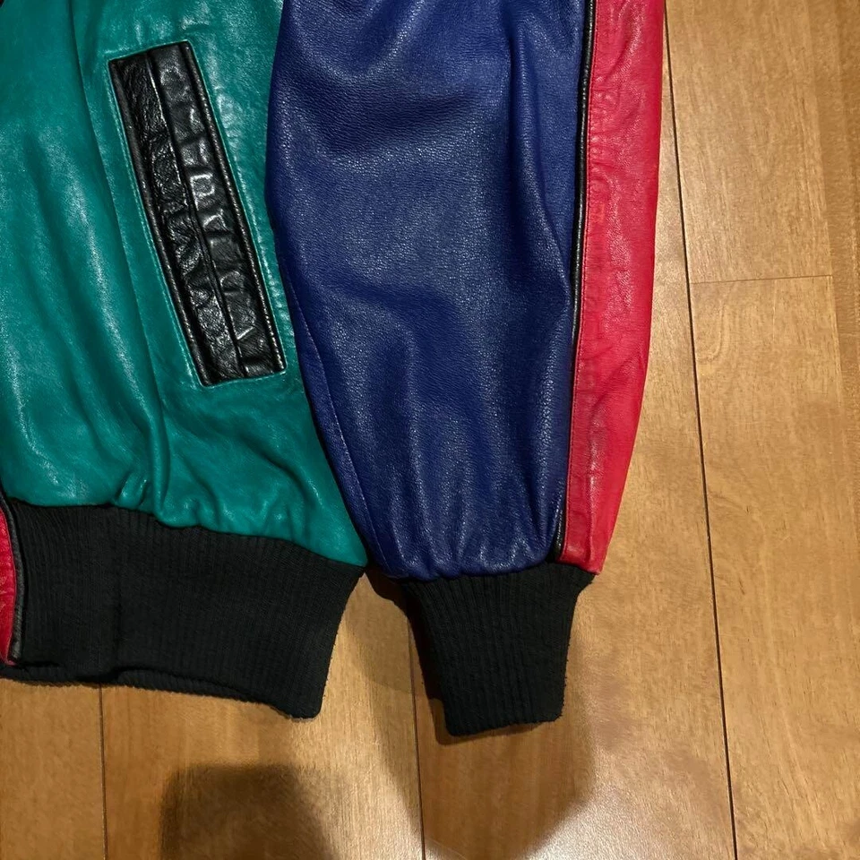 NORTH BEACH MICHAEL HOBAN 44 BOMBER Leather Jacket Vintage Size 44 from Japan - Image 3 of 4