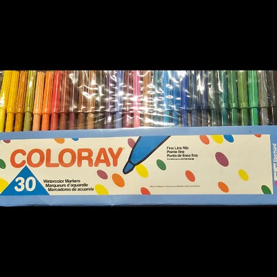 Vintage Coloray 30 Fine line Markers