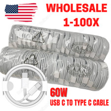 WHOLESALE 60W USB C to USB C Cable PD Fast Charger Cord For Samsung iPhone 16 15