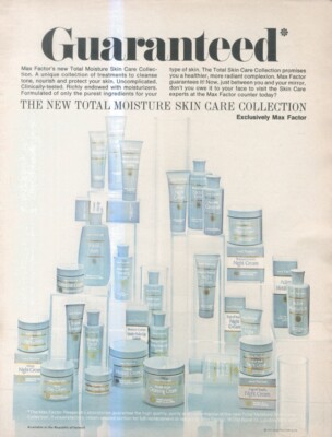 B1 VOGUE/HARPERS/NOVA ADVERT 13X10 MAX FACTOR - SKIN CARE