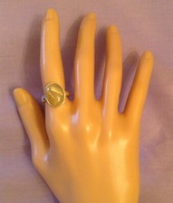 Sterling Silver 925-Rutilated Quartz Oval-Ring size 8.75 New w/Tag