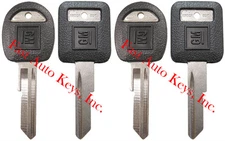 4 NEW GM Logo OEM "E" IGNITION +"H" DOORS/TRUNK Key Blanks Uncut 595198 + 595311