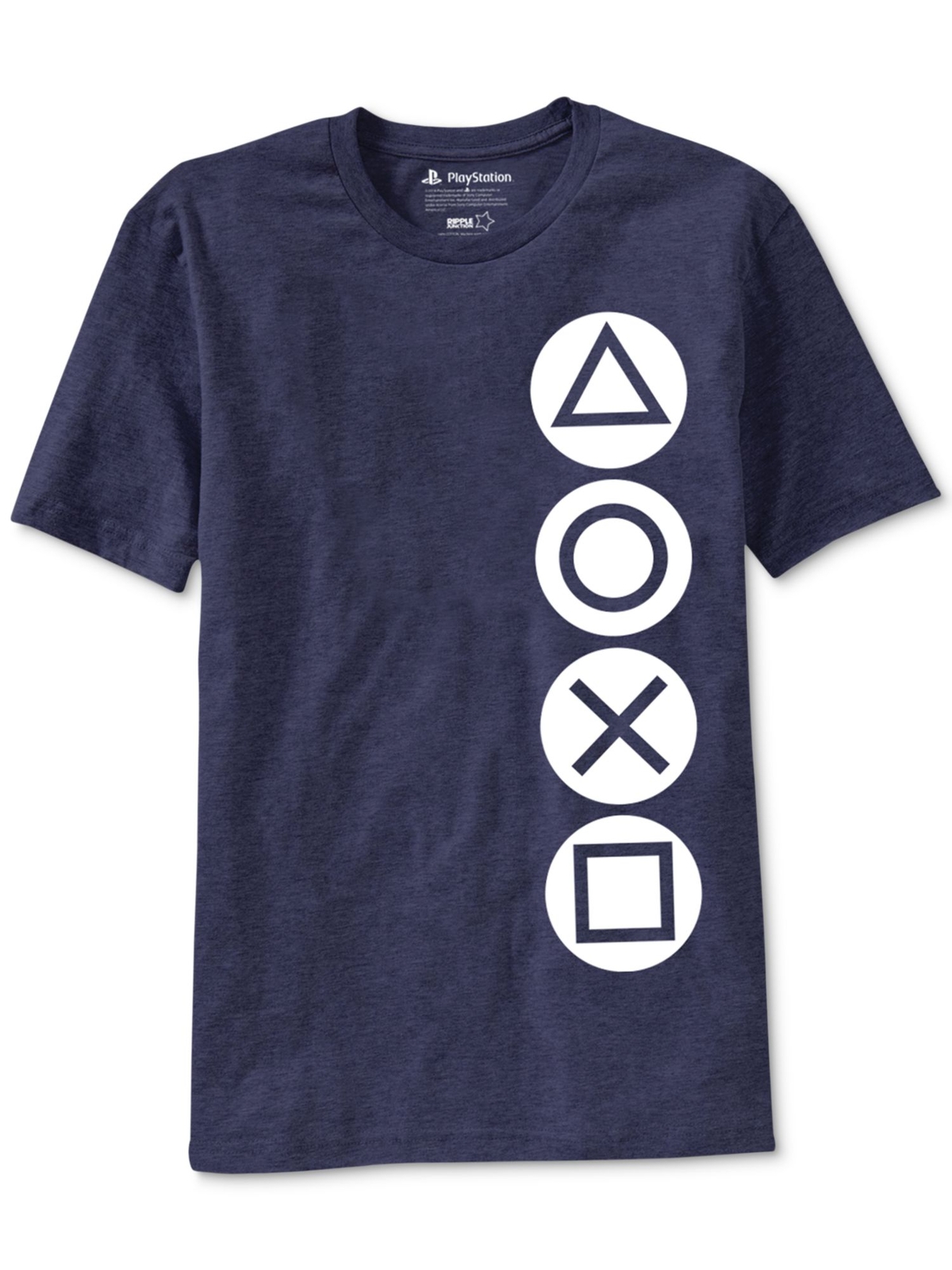 Классическая хлопковая футболка с коротким рукавом RIPPLE JUNCTION мужская футболка с темно-синим логотипом 2XL 1590₽