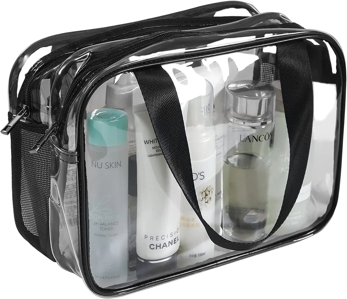Auseibeely Clear Cosmetics Bag Toiletry Bag Large Clear Travel