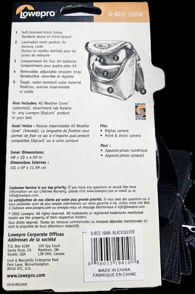 NUEVO - LOWE PRO D-RES 10AW + Regalos de cortesía  Foto 2 de 4